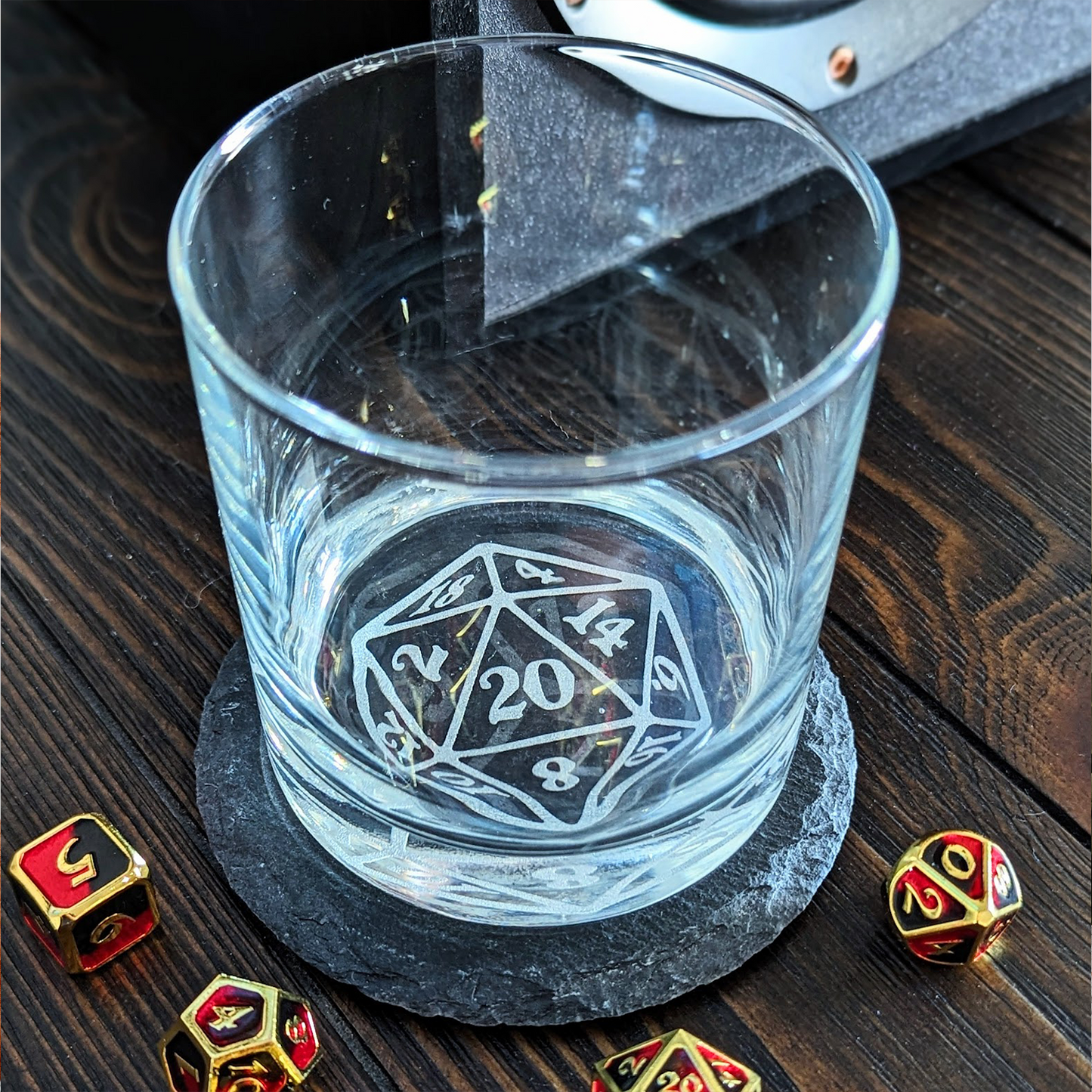 Critical Hit Glass Tumbler