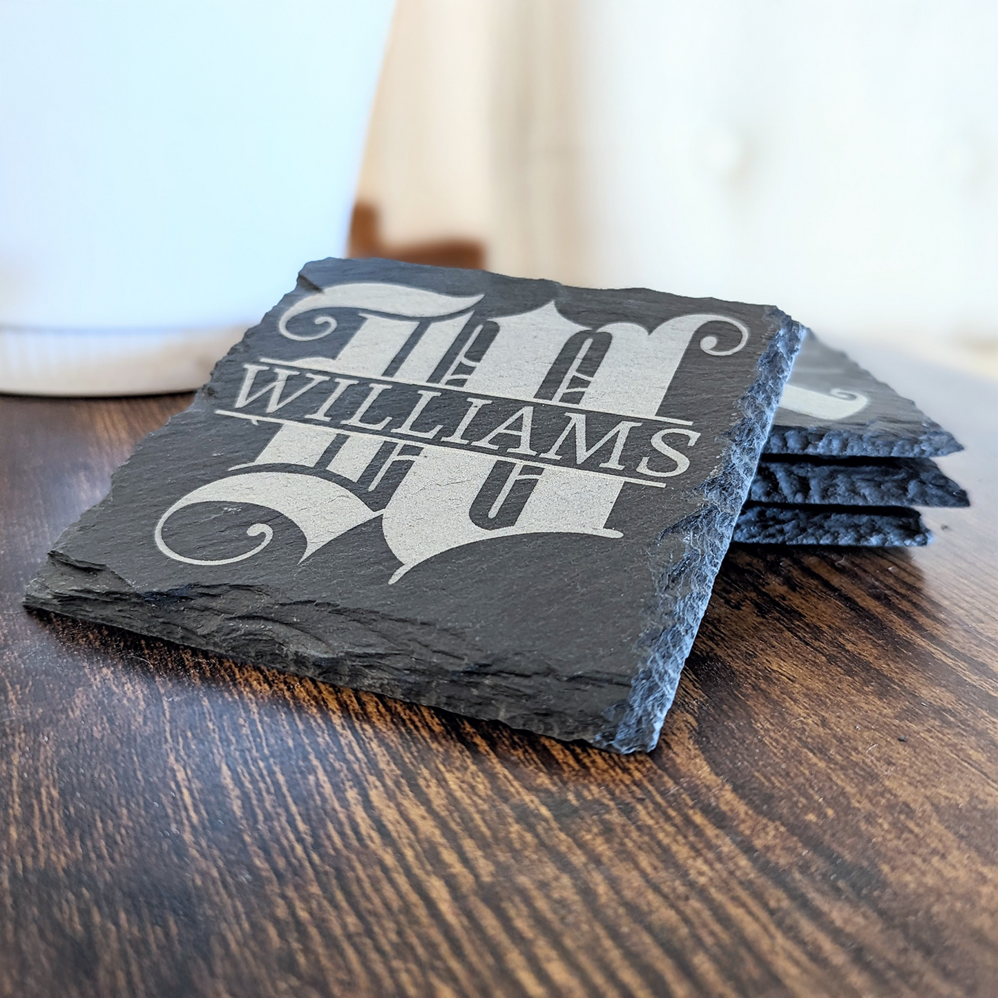 Personalized Slate Drink Coasters