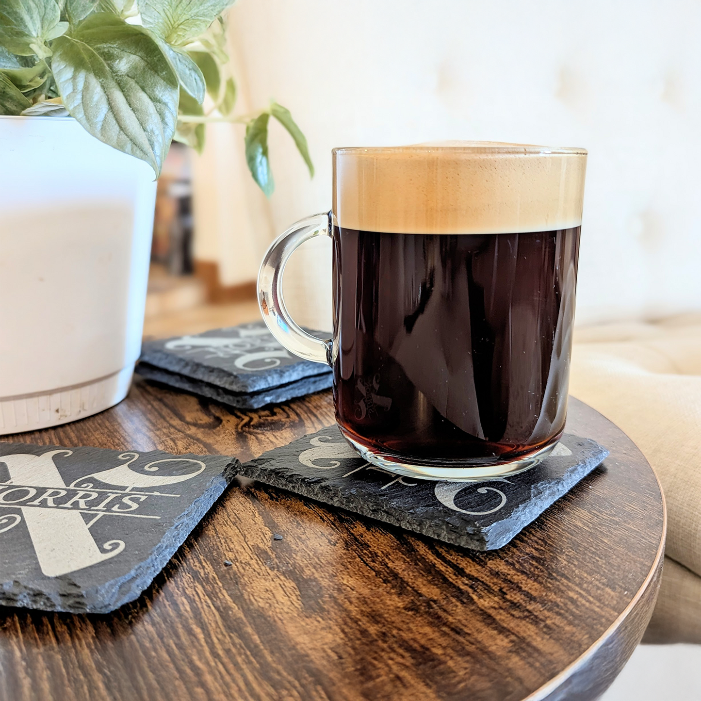 Personalized Slate Drink Coasters