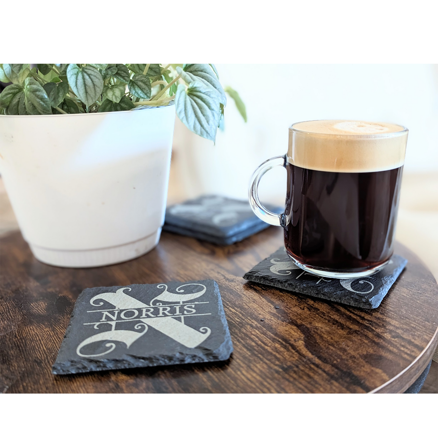 Personalized Slate Drink Coasters