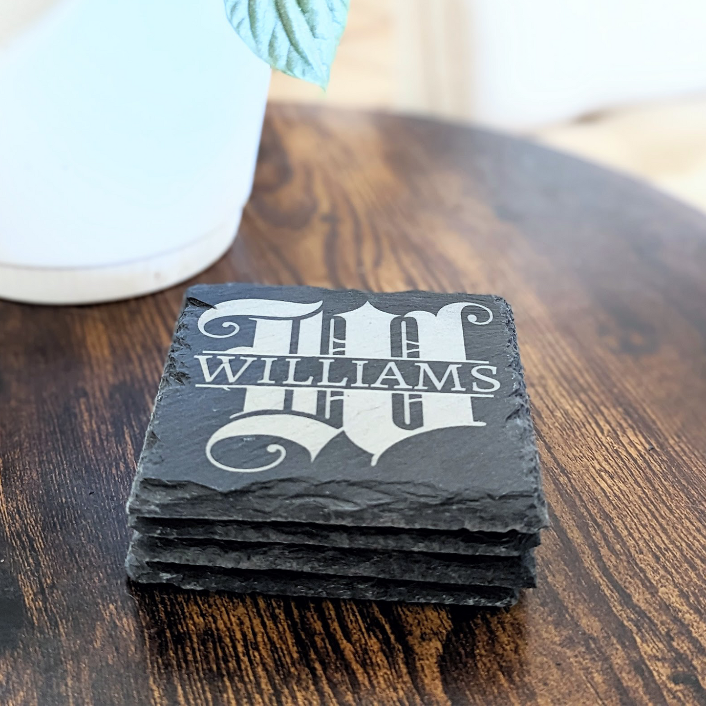 Personalized Slate Drink Coasters