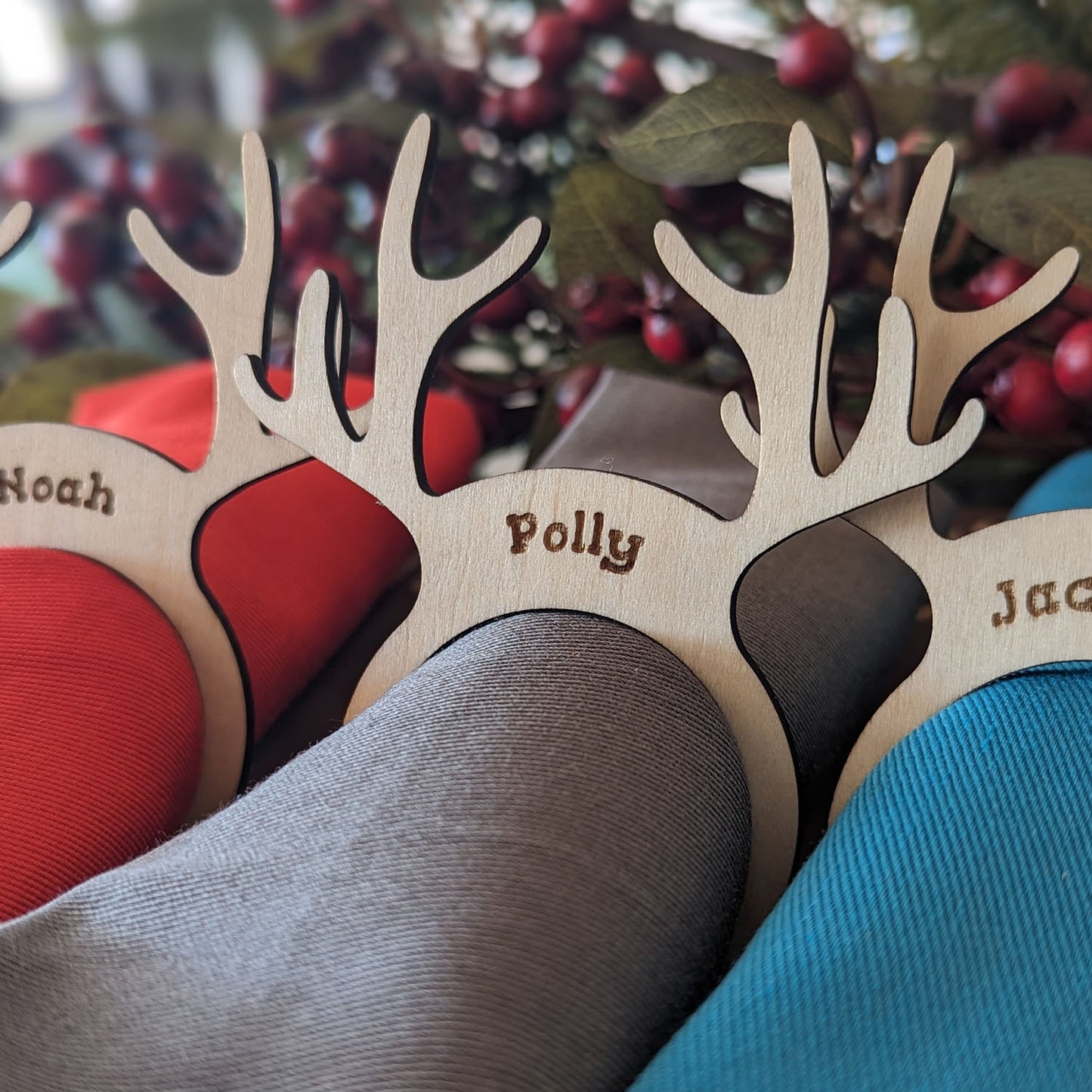 Personalized Antlers Napkin Ring