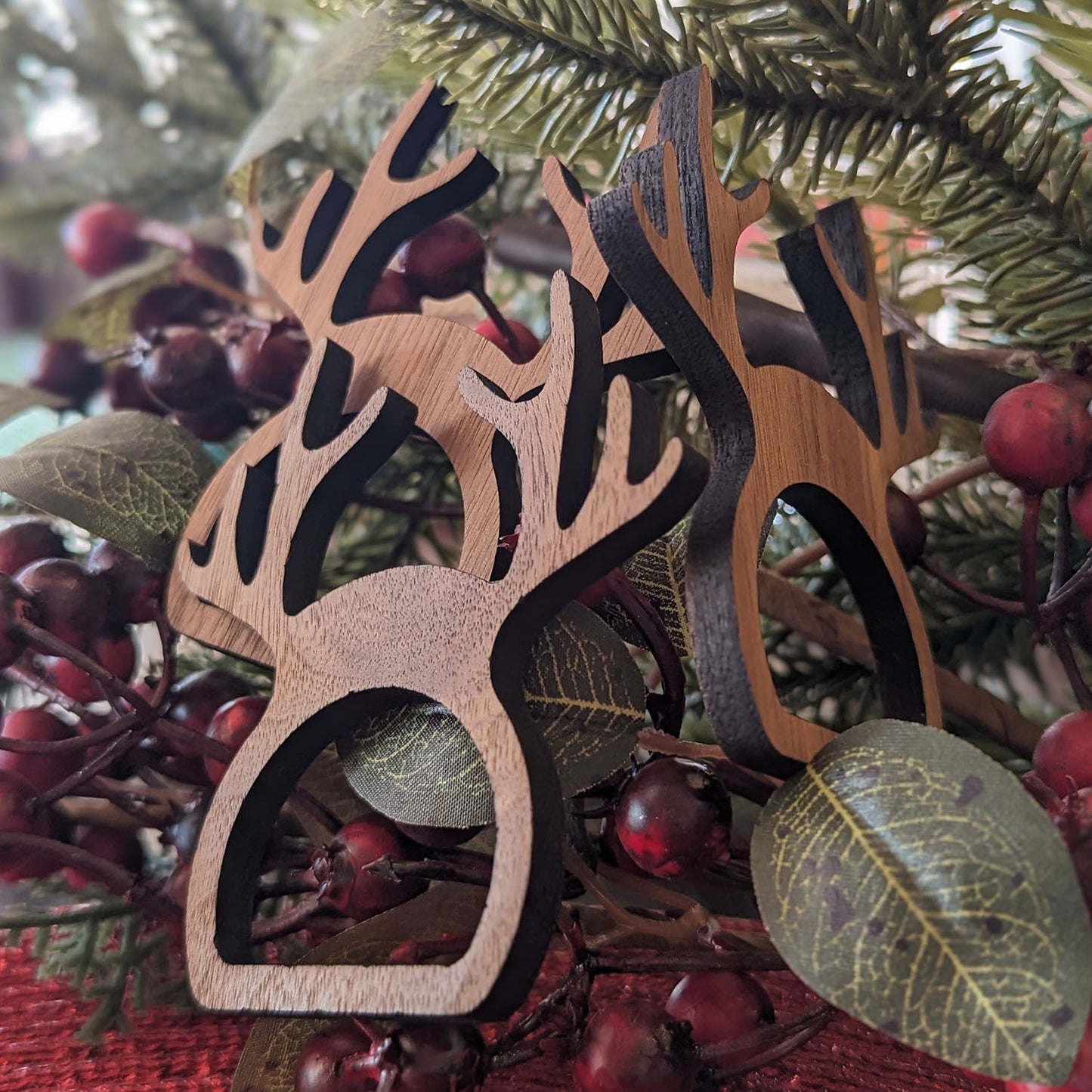 Walnut Antler Napkin Ring