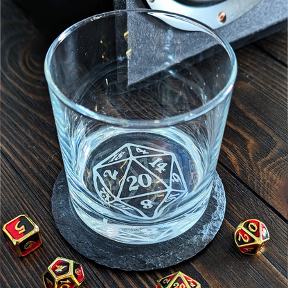 Critical Hit Glass Tumbler