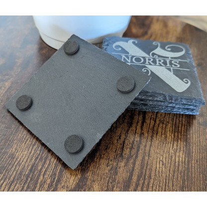 Personalized Slate Drink Coasters
