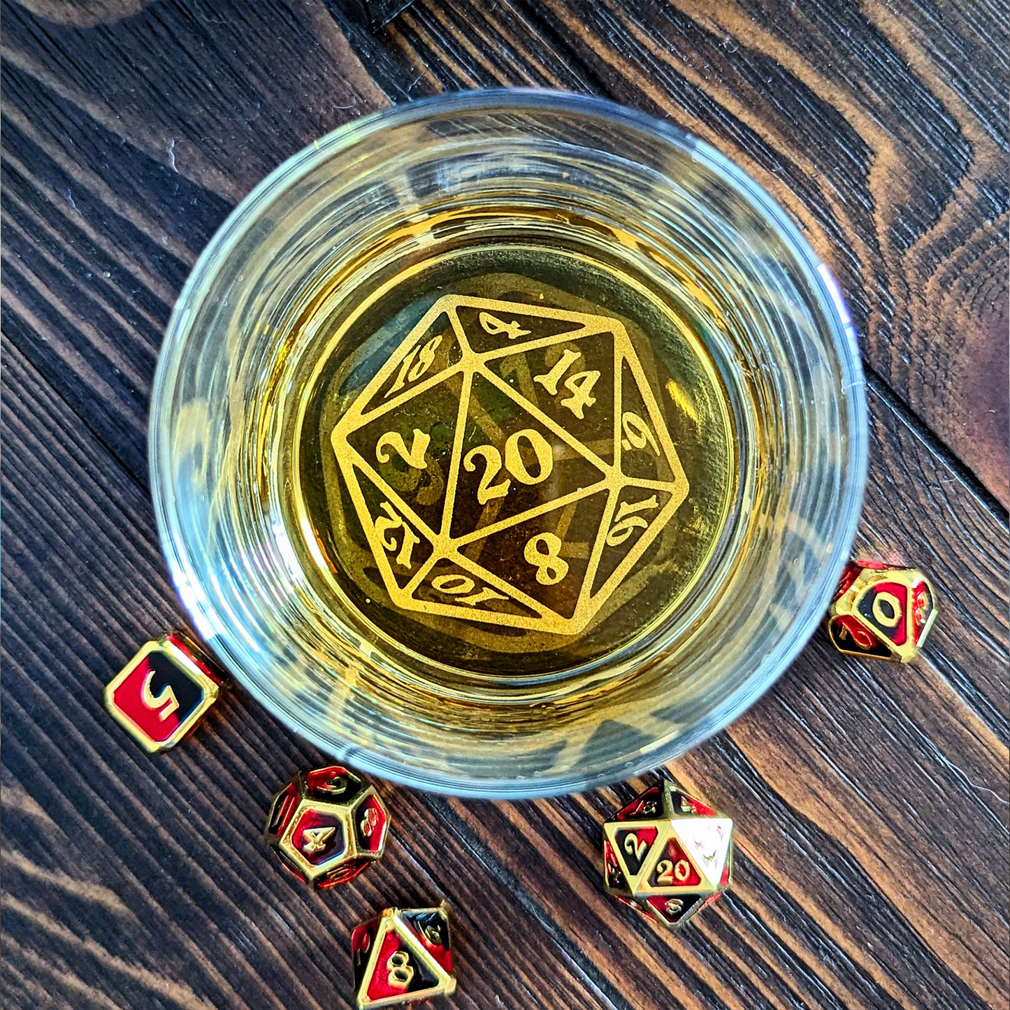 Critical Hit Glass Tumbler
