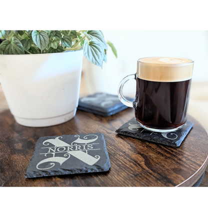 Personalized Slate Drink Coasters
