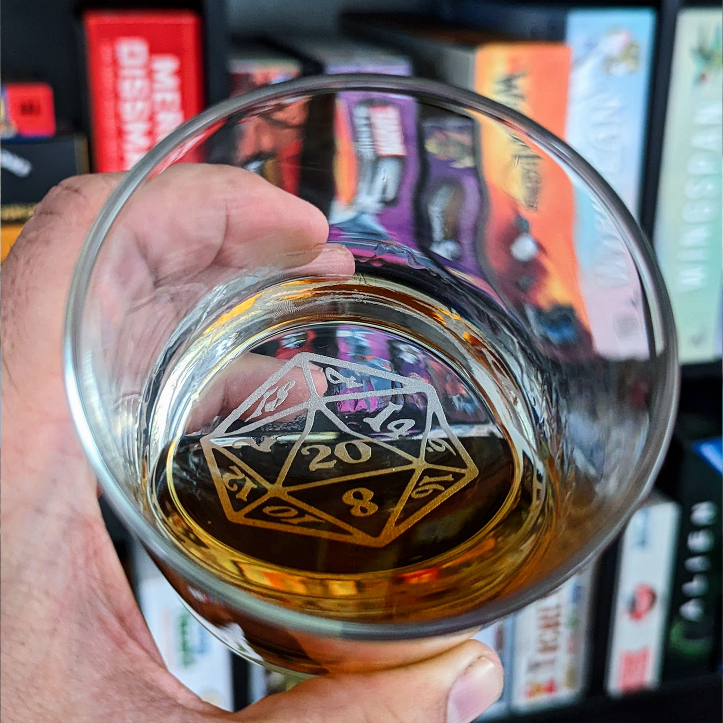 Critical Hit Glass Tumbler