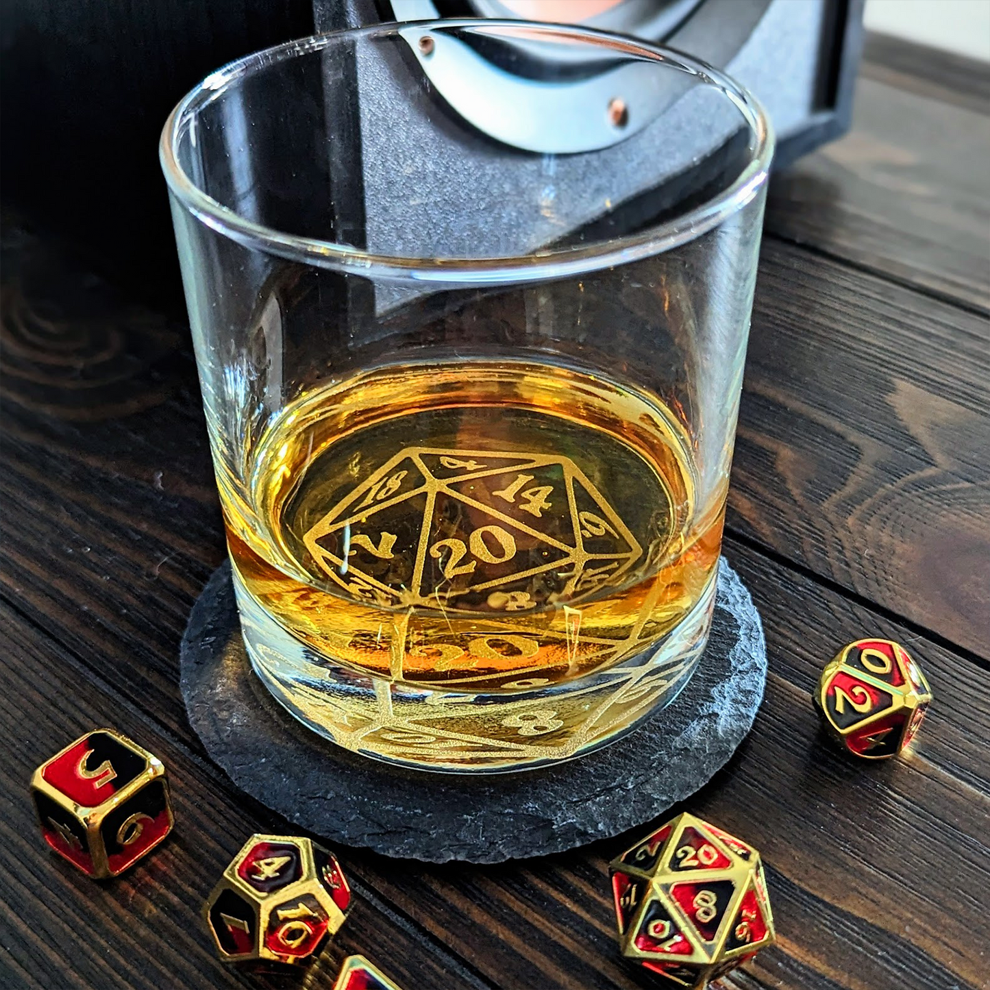 Critical Hit Glass Tumbler