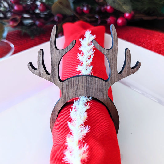 Walnut Antler Napkin Ring